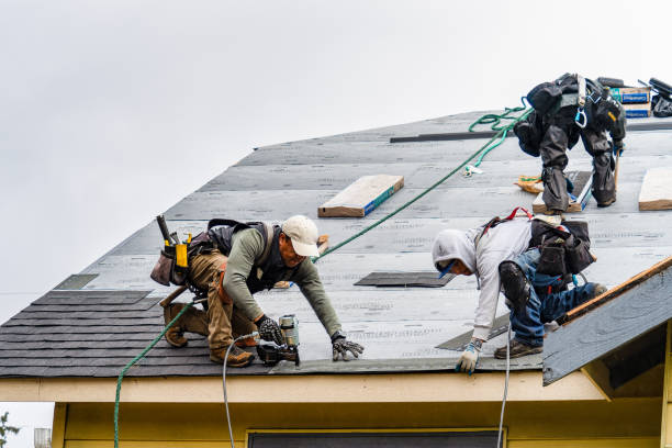 Professional Gutter Installation technician working in Franklin, WV